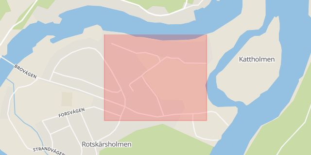 Karta som med röd fyrkant ramar in Manskörsvägen, Älvkarleby, Uppsala län