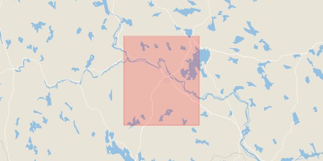Karta som med röd fyrkant ramar in Dalarna, Borlänge, Falun, Dalarnas län