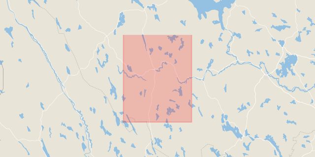 Karta som med röd fyrkant ramar in Vansbro Kommun, Vansbro, Dalarnas län