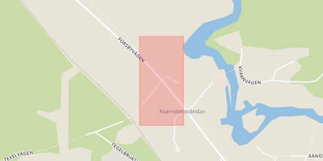 Karta som med röd fyrkant ramar in Forsby, Gävle, Gävleborgs län