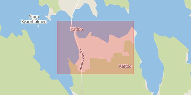 Karta som med röd fyrkant ramar in Kättbo, Mora, Dalarnas län