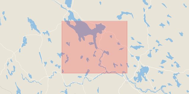 Karta som med röd fyrkant ramar in Leksands Kommun, Leksand, Dalarnas län