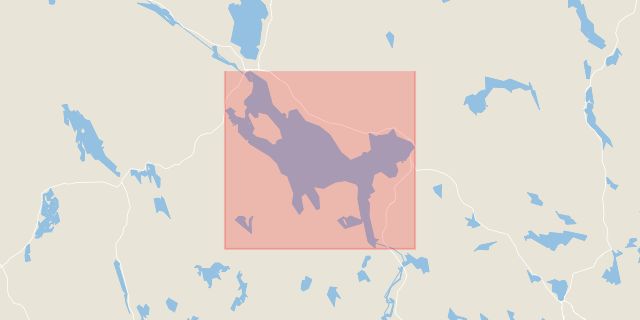 Karta som med röd fyrkant ramar in Siljan, Mora, Dalarnas län