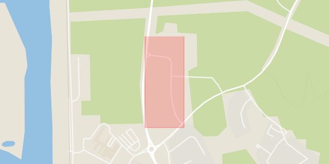 Karta som med röd fyrkant ramar in Tallvägen, Mora, Dalarnas län