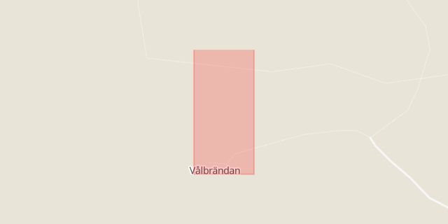 Karta som med röd fyrkant ramar in Vålbrändan, Malung-Sälen, Dalarnas län