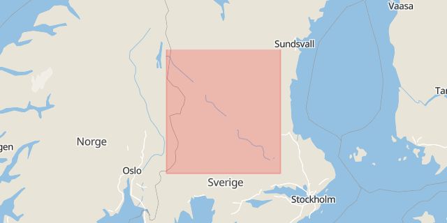 Karta som med röd fyrkant ramar in Stockholm, Dalarna, Dalarnas län