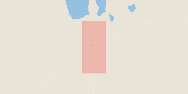 Karta som med röd fyrkant ramar in Ösjöstugan, Härjedalen, Jämtlands län