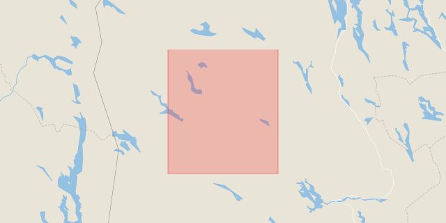 Karta som med röd fyrkant ramar in Hedeviken, Undersåker, Åsarna, Berg, Jämtlands län