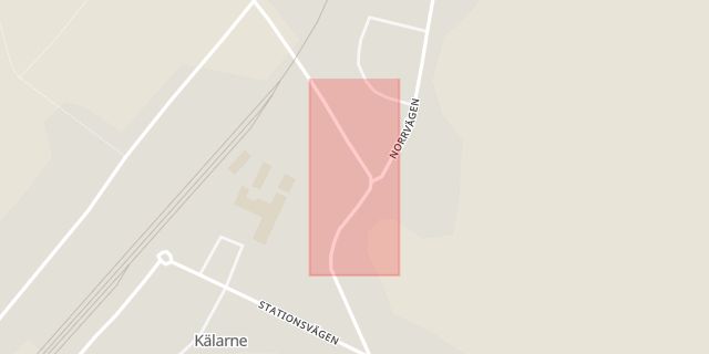 Karta som med röd fyrkant ramar in Kälarne, Bräcke, Jämtlands län