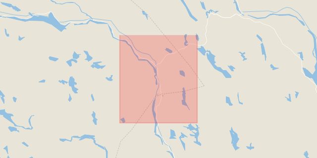 Karta som med röd fyrkant ramar in Bispgården, Sundsvall, Jämtland, Jämtlands län