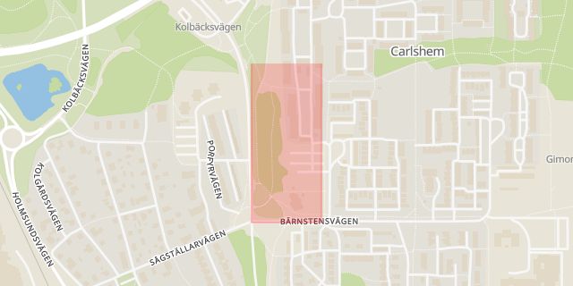 Karta som med röd fyrkant ramar in Storuman, Slussfors, Vindeln, Umeå, Carlshem, Öst På Stan, Skellefteå Kommun, Västerbottens län