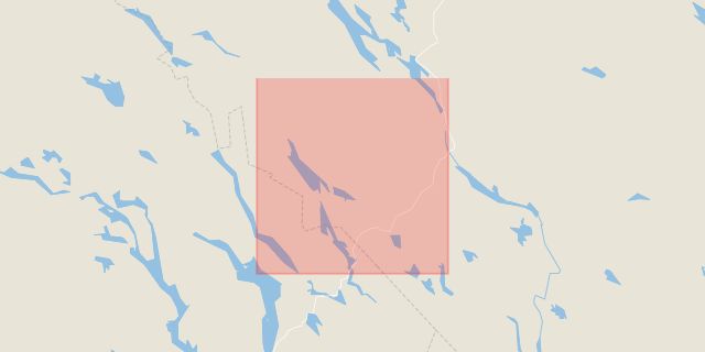 Karta som med röd fyrkant ramar in Dorotea, Åsele