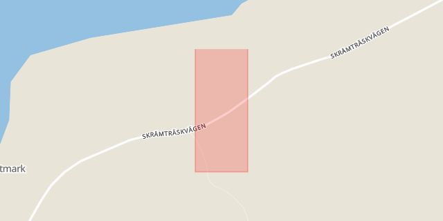 Karta som med röd fyrkant ramar in Klutmark, Skellefteå, Västerbottens län