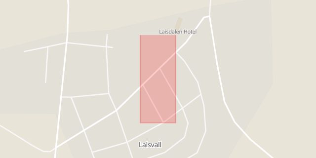 Karta som med röd fyrkant ramar in Laisvall, Arjeplog, Norrbottens län