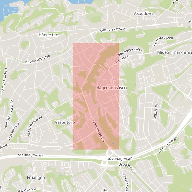 Singelolycka på Personnevägen i Hägersten.